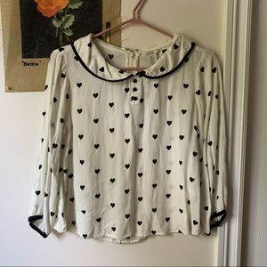 3/15 ✨ Peter Pan Blouse - Forever XXI